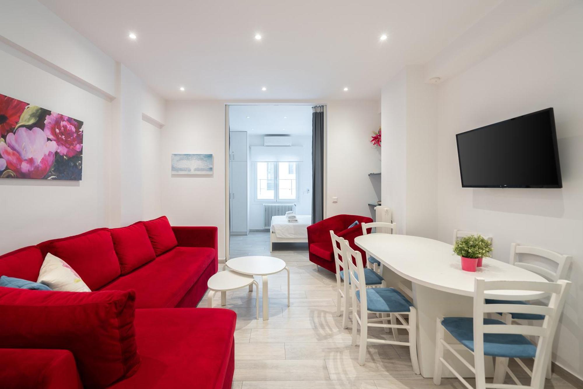 Vibrant & Cozy Apt In Atene Esterno foto